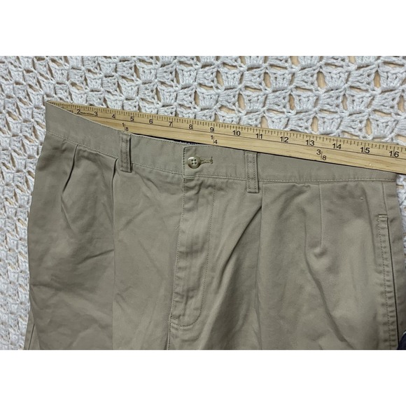 Polo Ralph Lauren Tyler Shorts Mens Size 32 Pleated Beige Classic Chino Original - Picture 6 of 11